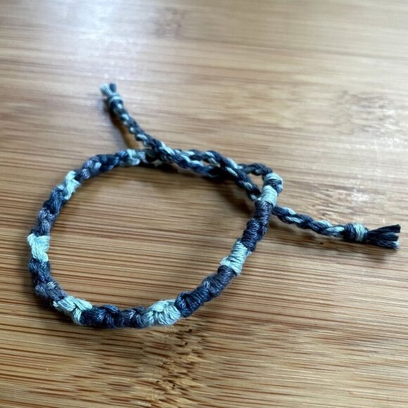 Philippa Woven Bracelet anklet trendy comfortable tie embroidery thread woven gi - Picture 1 of 3